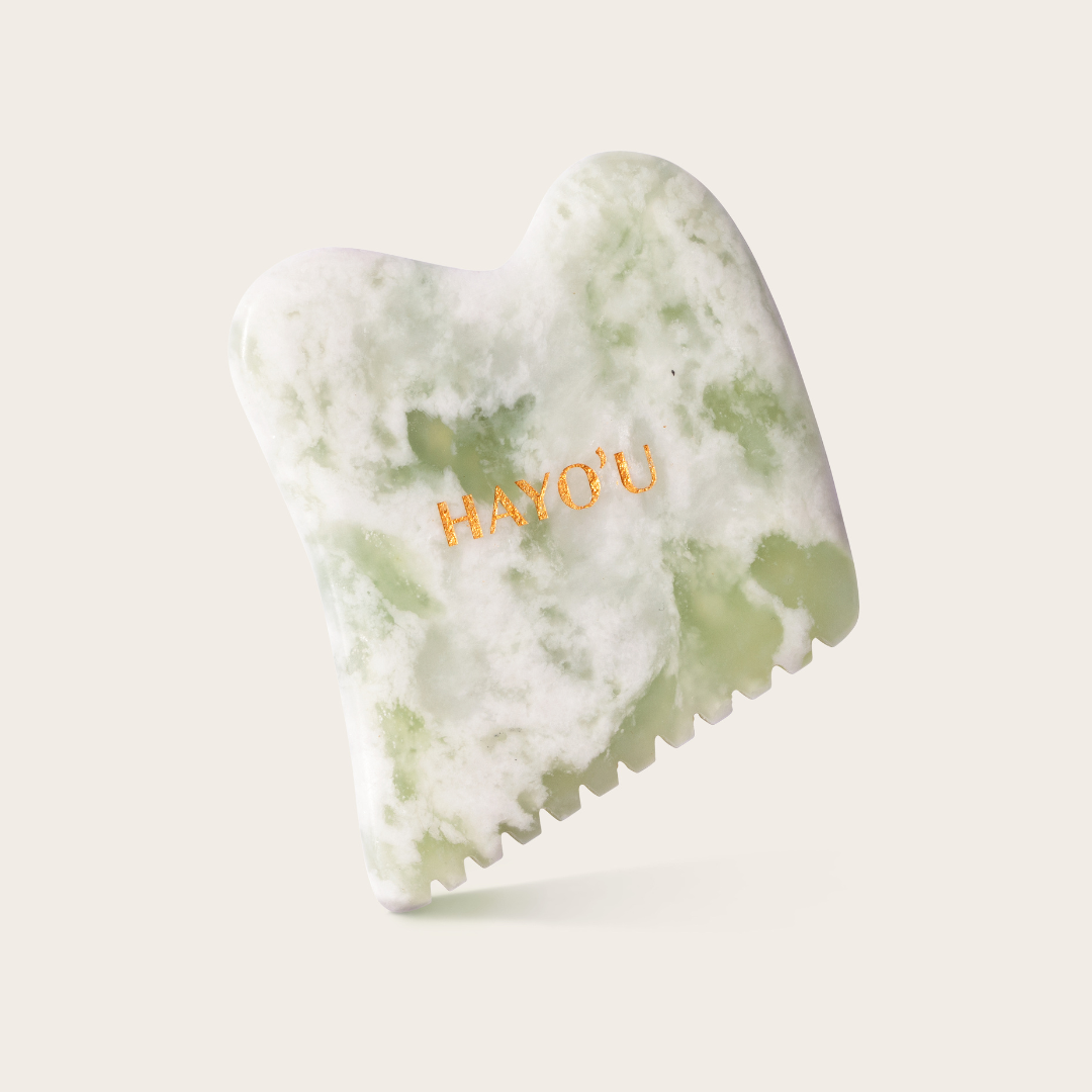 Outil Gua Sha En Quartz HAYO'U - Pour Massage Du Visage Et Du Cou - Neuf